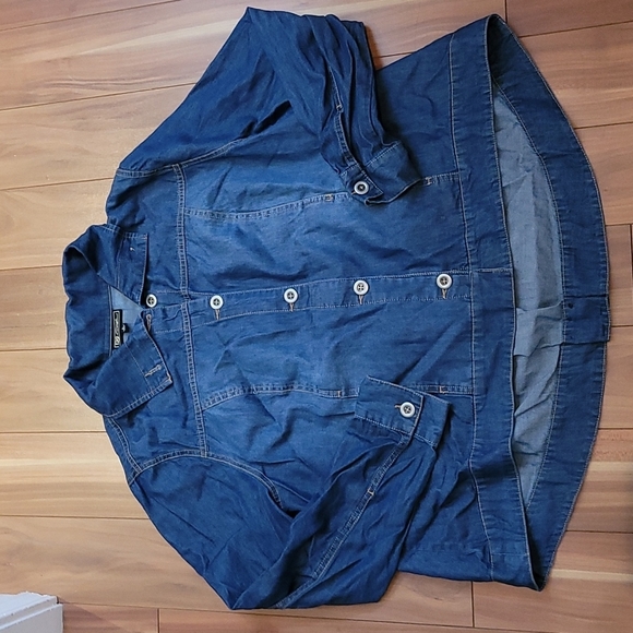 Nwt DIANE GILMAN box pleat boxy jacket - Picture 3 of 4